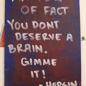 Hopsin Lyric Mini Canvas